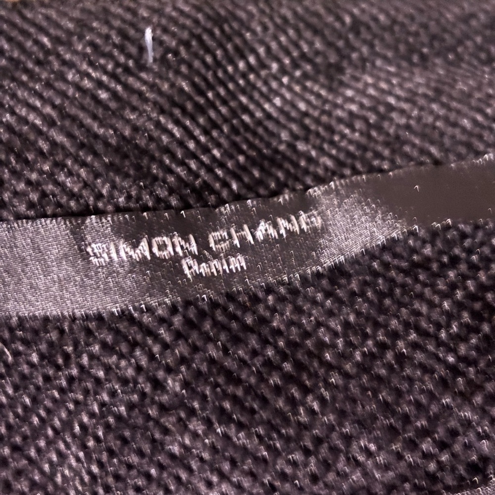 Simon Chang Vintage Black A-Line Skirt size 6 designer denim look🛍bundle sale🛍 - Picture 8 of 11